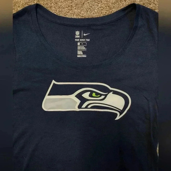 Nike Seattle Seahawks NFL Team Apparel Long Sleeve T-shirt Medium - Picture 2 of 8